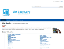 Tablet Screenshot of listbooks.org